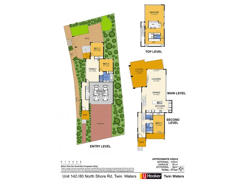 142/80 North Shore Road, Twin Waters QLD 4564 Floorplan