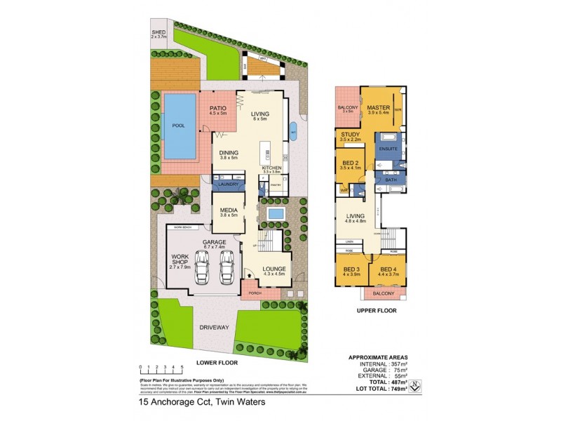 15 Anchorage Circuit, Twin Waters QLD 4564 Floorplan