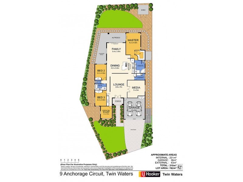 9 Anchorage Circuit, Twin Waters QLD 4564 Floorplan