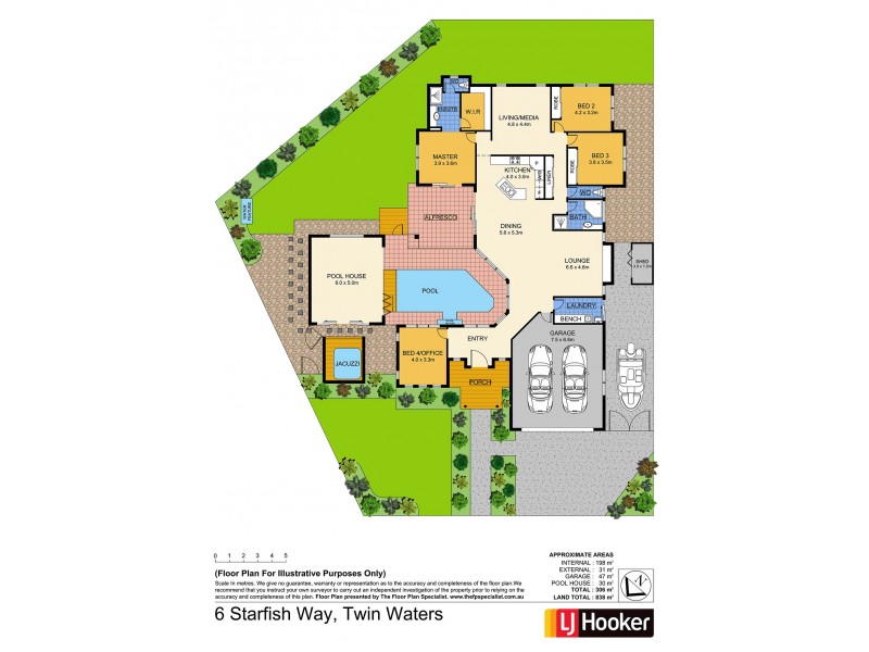 6 Starfish Way, Twin Waters QLD 4564 Floorplan