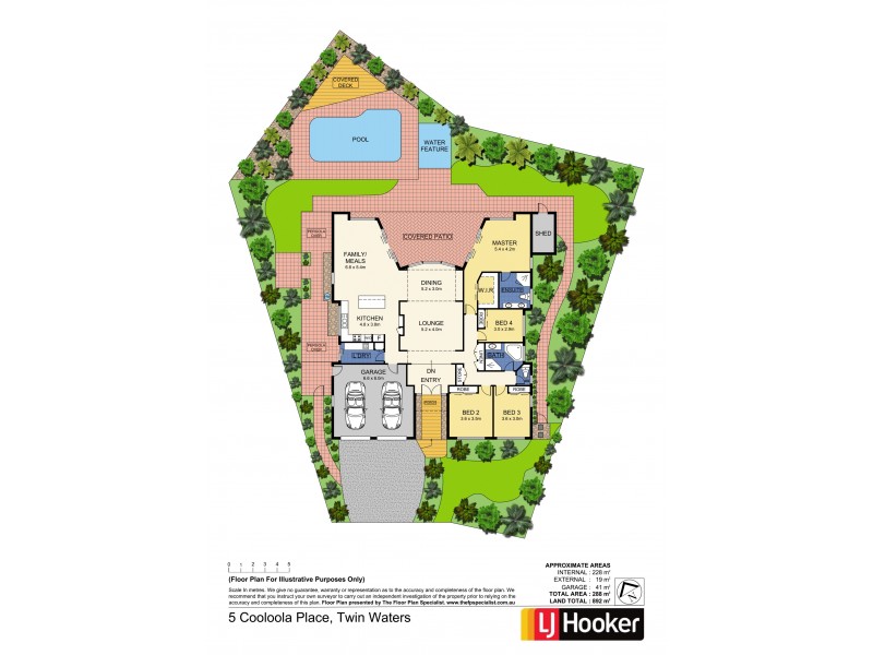 5 Cooloola Place, Twin Waters QLD 4564 Floorplan