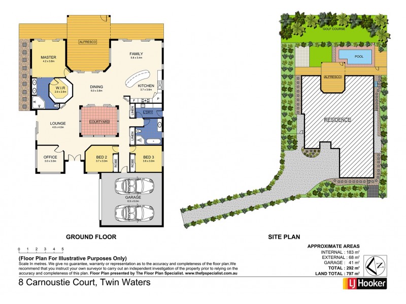 8 Carnoustie Court, Twin Waters QLD 4564 Floorplan