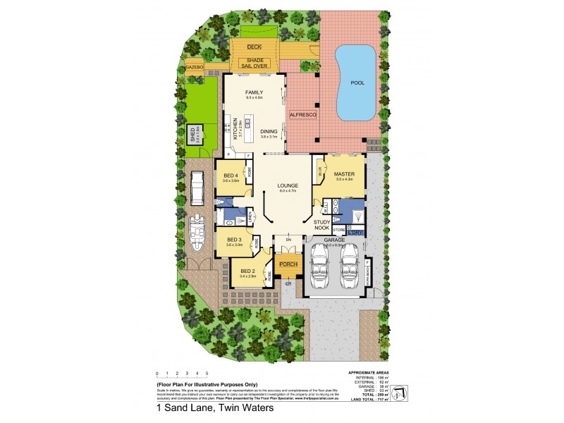 1 Sand Lane, Twin Waters QLD 4564 Floorplan