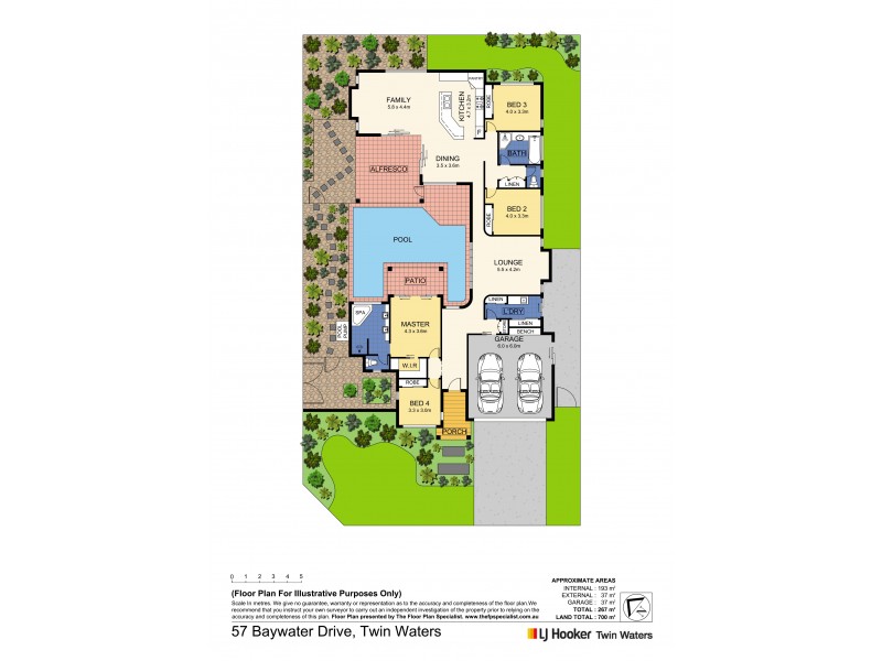 57 Baywater Drive, Twin Waters QLD 4564 Floorplan