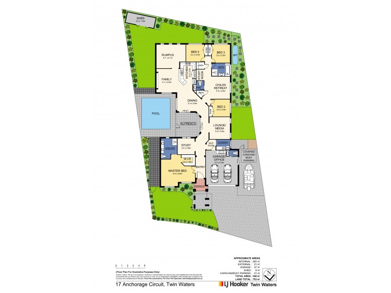 17 Anchorage Circuit, Twin Waters QLD 4564 Floorplan