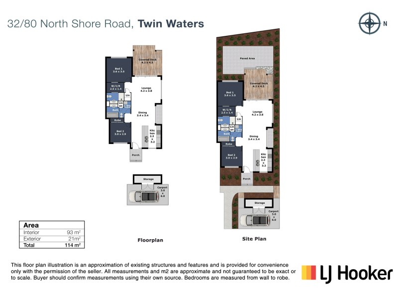 32/80 North Shore Road, Twin Waters QLD 4564 Floorplan