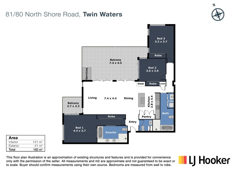 81/80 North Shore Road, Twin Waters QLD 4564 Floorplan