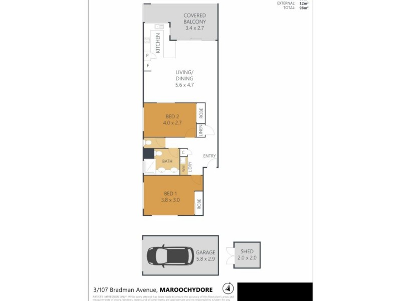 3/107 Bradman Avenue, Maroochydore QLD 4558