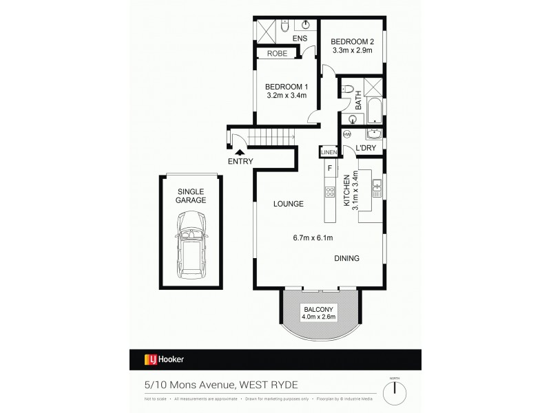 5/10 Mons Avenue, West Ryde NSW 2114 Floorplan