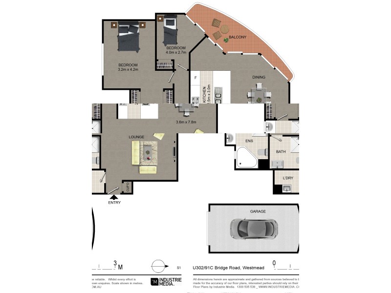 302/91C-101 Bridge Road, Westmead NSW 2145 Floorplan