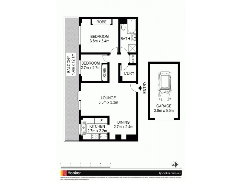 44/5-15 Union Street, Parramatta NSW 2150 Floorplan