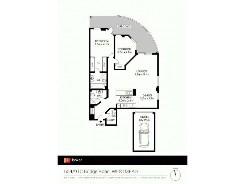 604/91C-101 Bridge Road, Westmead NSW 2145 Floorplan