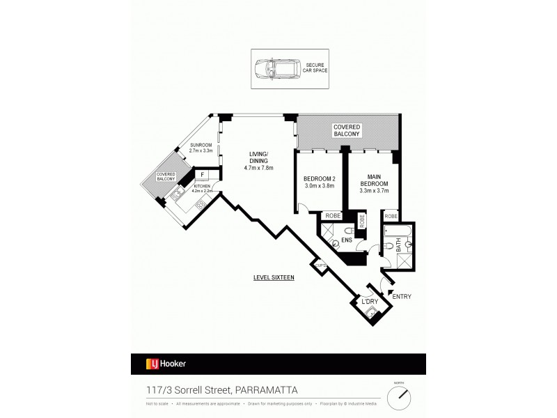 117/3 Sorrell Street, Parramatta NSW 2150 Floorplan
