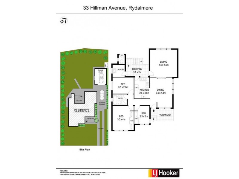 33 Hillman Avenue, Rydalmere NSW 2116 Floorplan