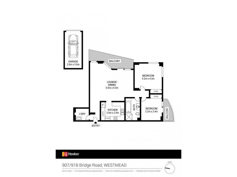 907/91B-101 Bridge Road, Westmead NSW 2145 Floorplan