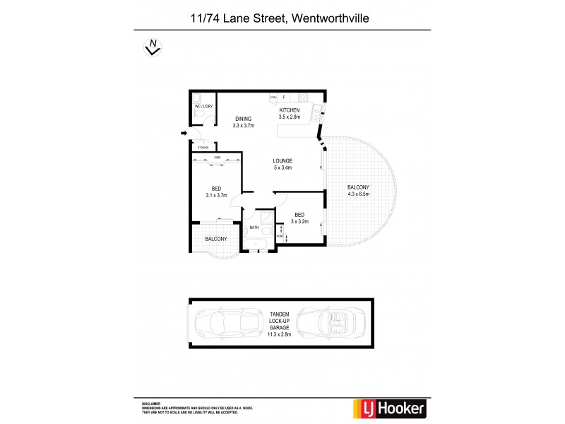 11/74 Lane Street, Wentworthville NSW 2145 Floorplan