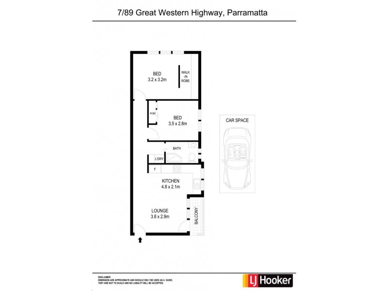 7/89 Great Western Highway, Parramatta NSW 2150 Floorplan