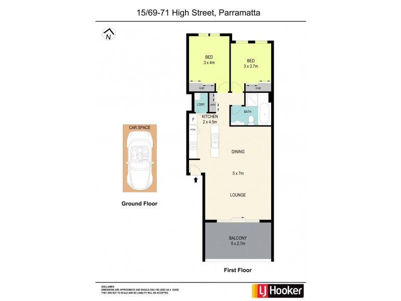 15/69-71 High Street, Parramatta NSW 2150 Floorplan