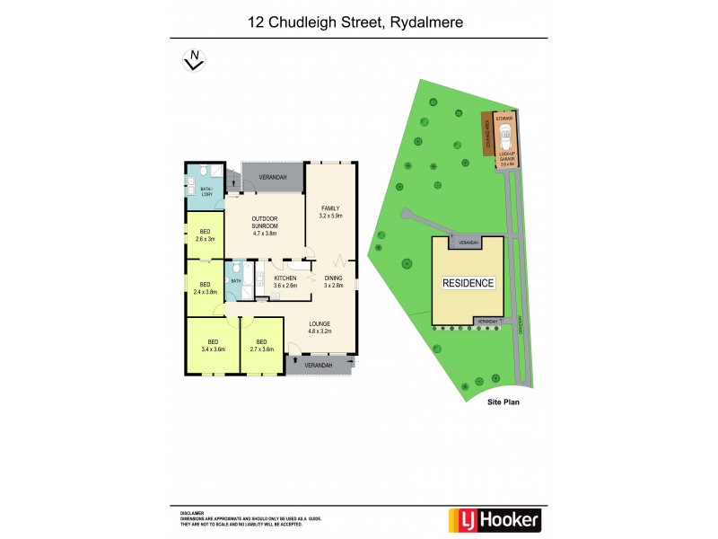 12 Chudleigh Street, Rydalmere NSW 2116 Floorplan