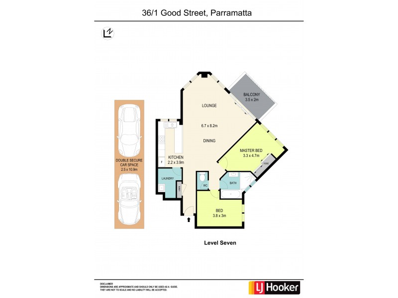 36/1 Good Street, Parramatta NSW 2150 Floorplan