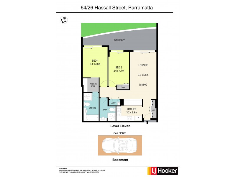 64/26-30 Hassall Street, Parramatta NSW 2150 Floorplan