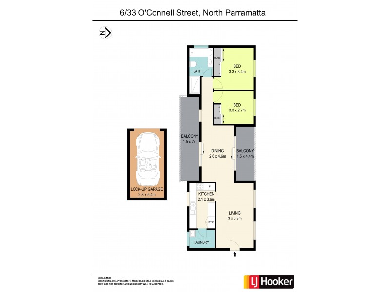 6/33 O’Connell Street, North Parramatta NSW 2151 Floorplan