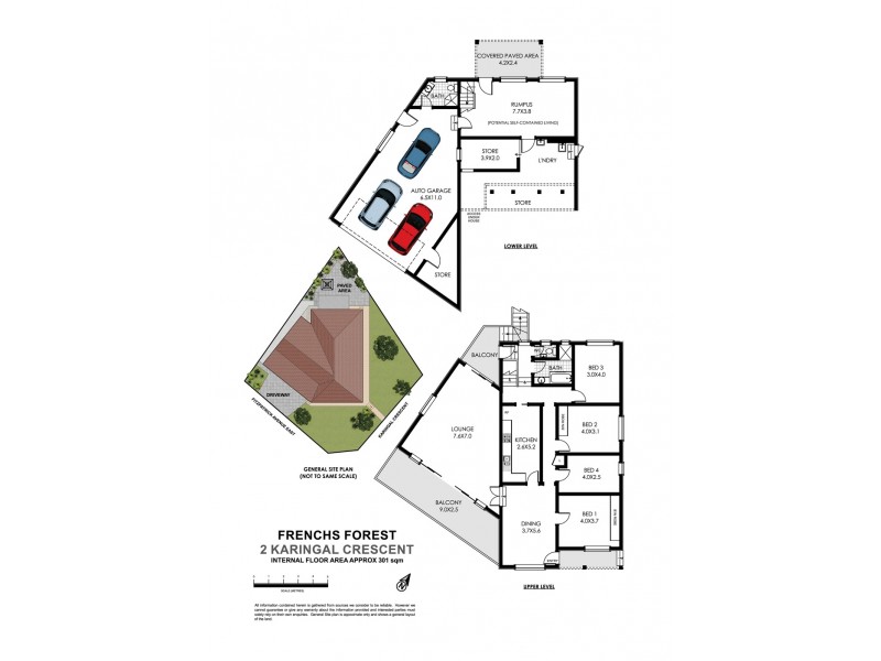 2 Karingal Crescent, Frenchs Forest NSW 2086 Floorplan