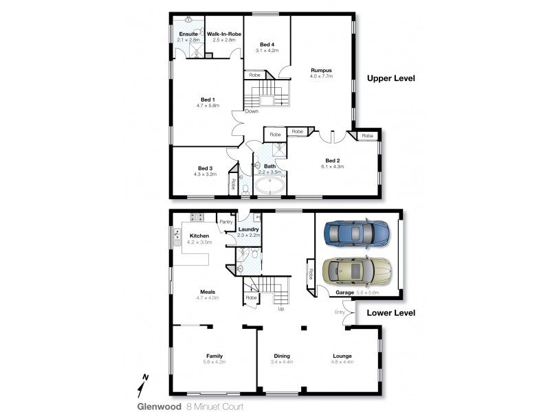 8 Minuet Ct, Glenwood NSW 2768 Floorplan
