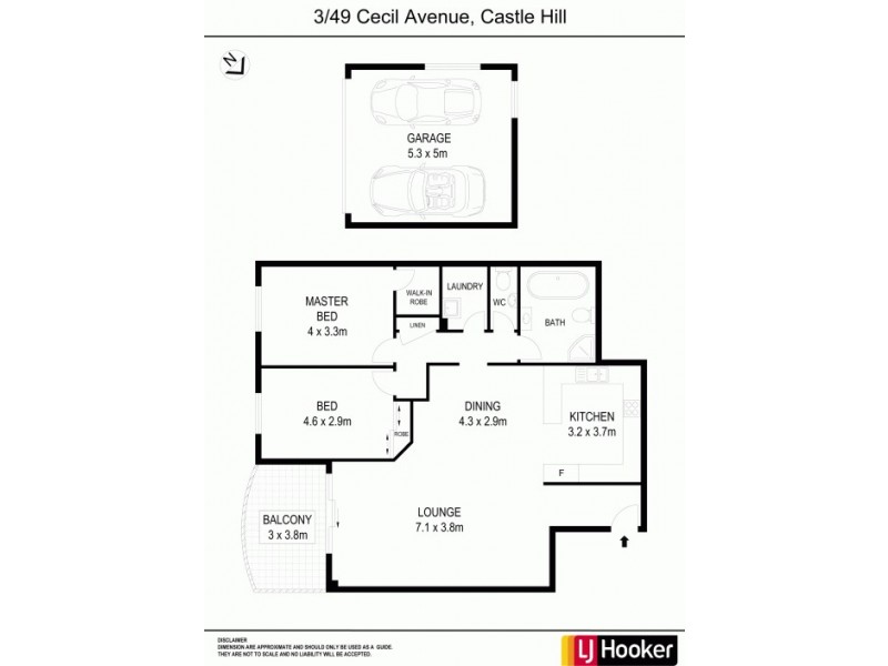 3/49-55 Cecil Avenue, Castle Hill NSW 2154 Floorplan