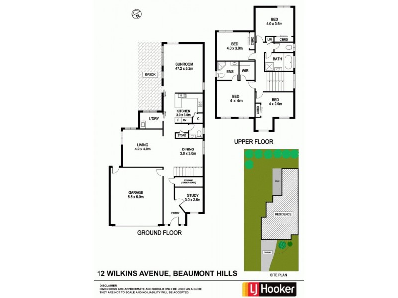 12 Wilkins Avenue, Beaumont Hills NSW 2155 Floorplan