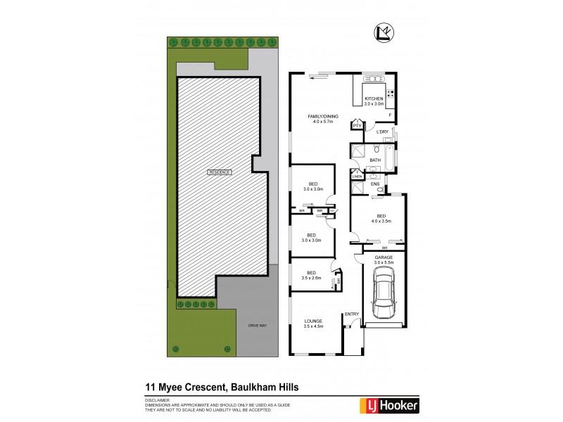 11 Myee Crescent, Baulkham Hills NSW 2153 Floorplan