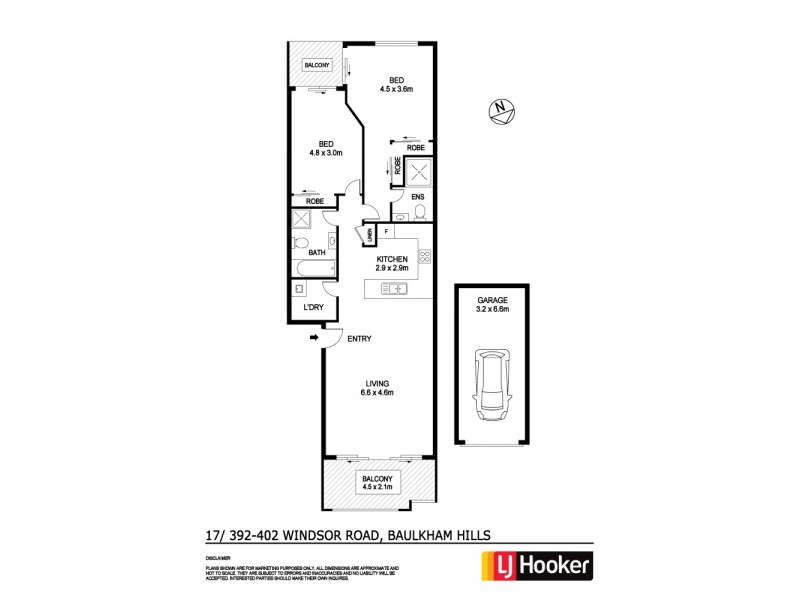 17/392-402 Windsor Road, Baulkham Hills NSW 2153 Floorplan