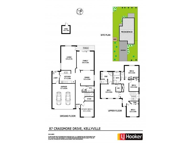 87 Craigmore Drive, Kellyville NSW 2155 Floorplan