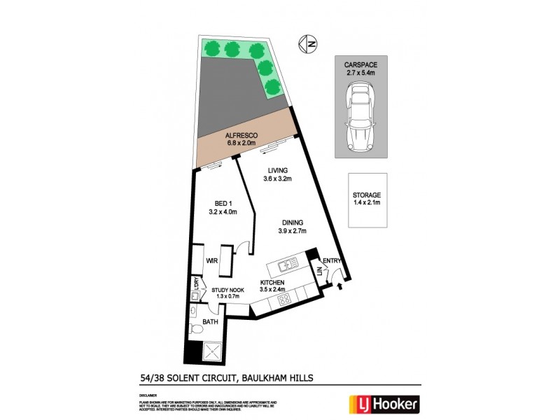 54/38 Solent Circuit, Baulkham Hills NSW 2153 Floorplan