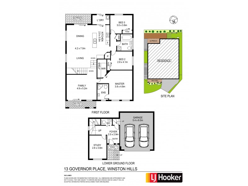 13 Governor Place, Winston Hills NSW 2153 Floorplan
