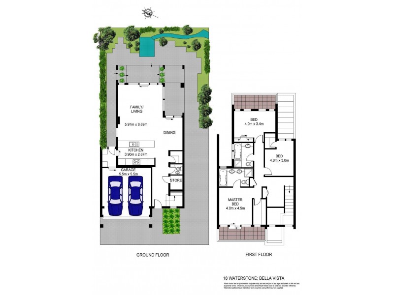 18 Waterstone Cr, Bella Vista NSW 2153 Floorplan