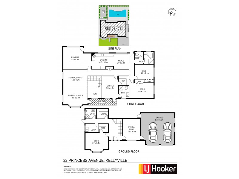 22 Princess Avenue, Kellyville NSW 2155 Floorplan