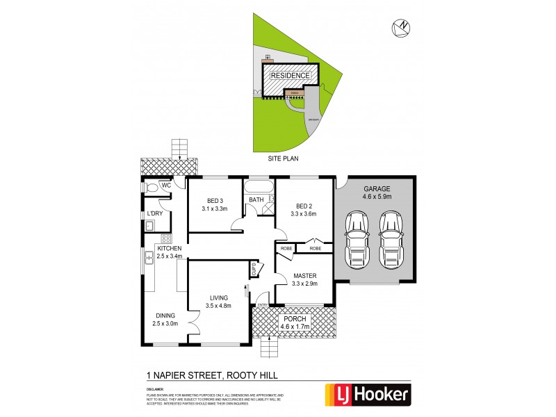 1 Napier Street, Rooty Hill NSW 2766 Floorplan
