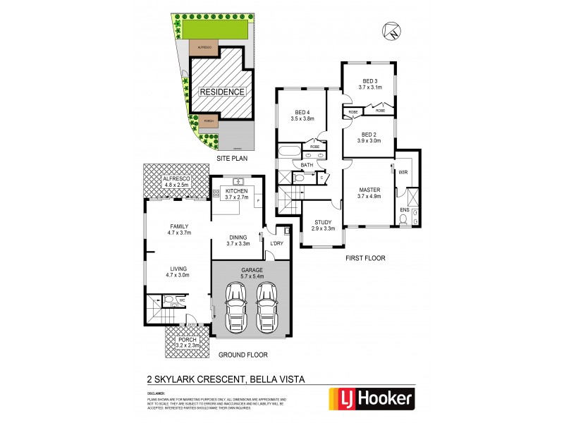 2 Skylark Cct, Bella Vista NSW 2153 Floorplan