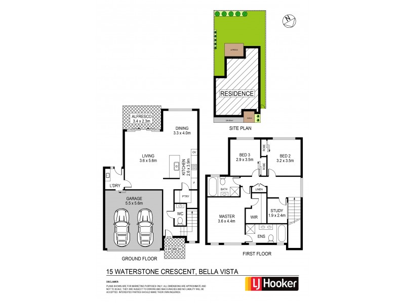 15 Waterstone Cr, Bella Vista NSW 2153 Floorplan