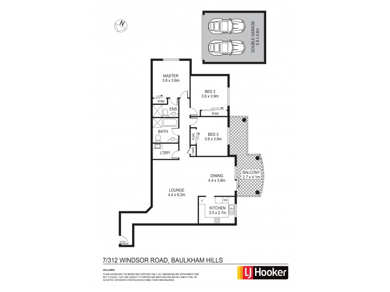7/312 Windsor Road, Baulkham Hills NSW 2153 Floorplan