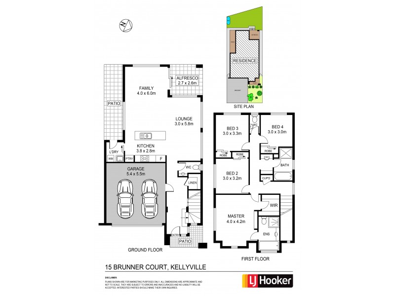 15 Brunner Court, Kellyville NSW 2155 Floorplan