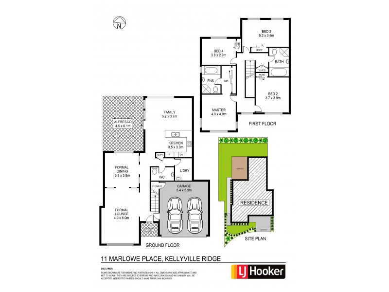 11 Marlow Pl, Kellyville Ridge NSW 2155 Floorplan