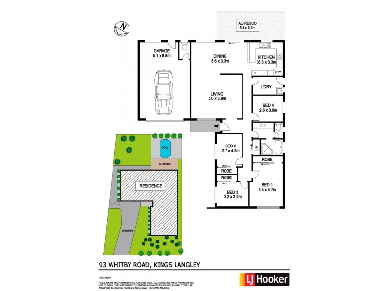 93 Whitby Road, Kings Langley NSW 2147 Floorplan