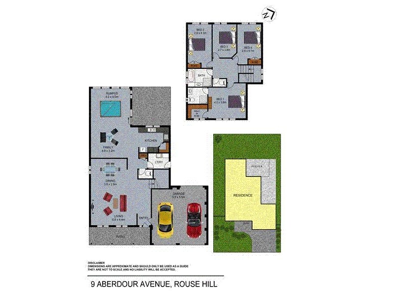 9 Aberdour Ave, Rouse Hill NSW 2155 Floorplan