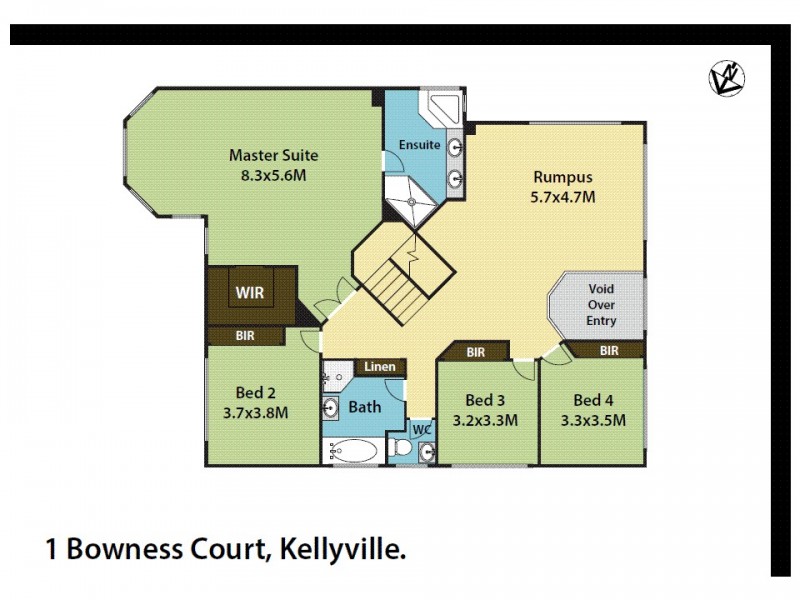 1 Bowness Court, Kellyville NSW 2155 Floorplan