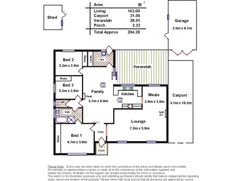 52 Heather Drive, Ridgehaven SA 5097 Floorplan