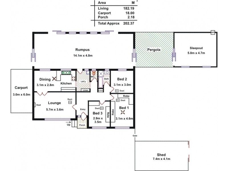 11 Regent Avenue, Pooraka SA 5095 Floorplan