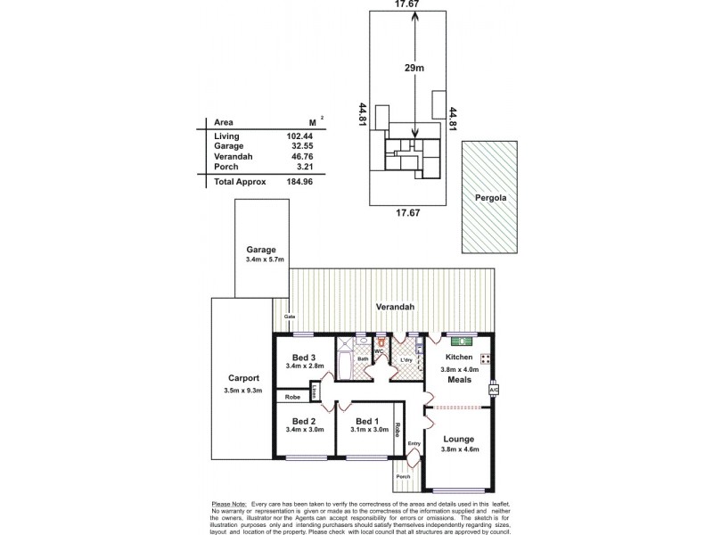 3 Sarnia Avenue, Clearview SA 5085 Floorplan