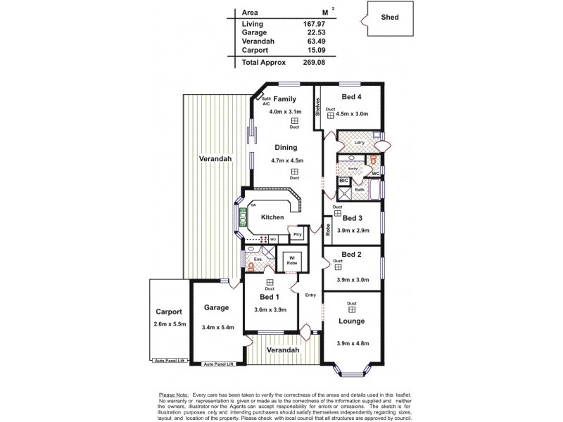 6 Avenger Place, Walkley Heights SA 5098 Floorplan